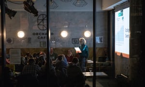 An Extinction Rebellion talk in London this week.