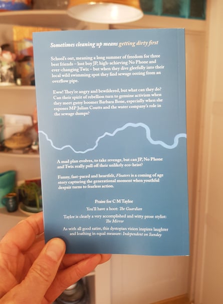 Back cover of Floaters by C M Taylor.