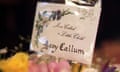 Card dedicated to Baby Callum