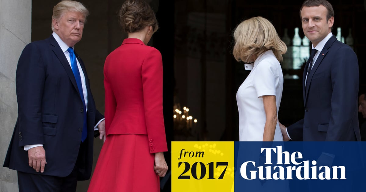 'You're in such good shape': Trump criticised for 'creepy' comment to Brigitte Macron