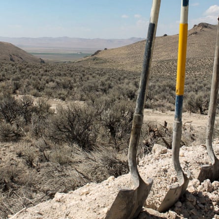 A site where exploration drilling has begun for the Thacker Pass lithium mine.