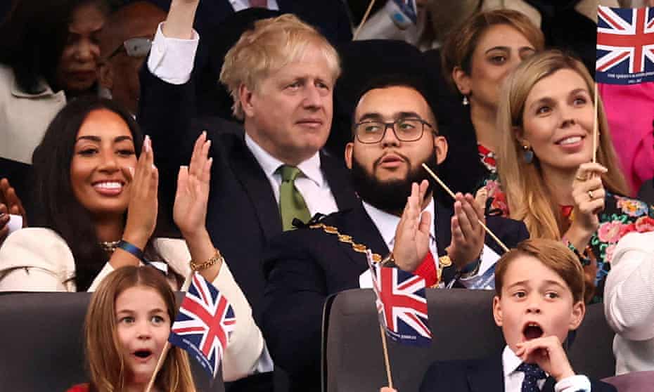 Boris Johnson and his wife Carrie Johnson