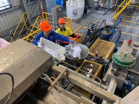 BlockTexx founders Graham Ross and Adrian Jones and their fabric recycling process.