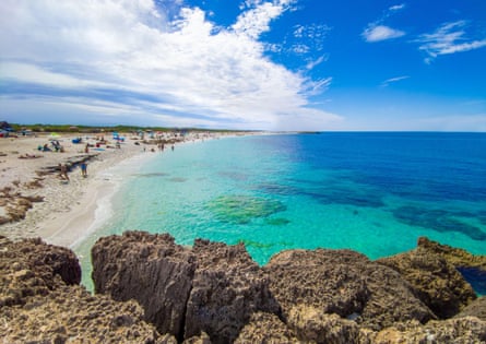 A beach on the Sinis peninsula, Sardinia