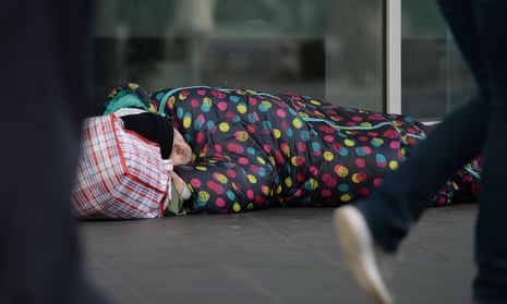 The number of 16- to 25-year-olds sleeping rough in London has 47% in 2020.