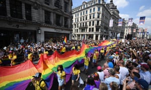 Pride parade in London