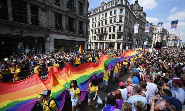 Pride parade in London