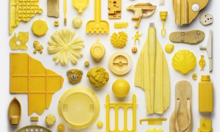 Mellow yellow: a detail from one of Stuart Haygarth’s artworks, from the new book Strand.
