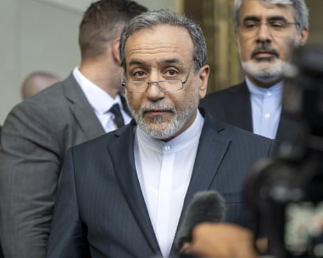 Iranian foreign minister Abbas Araghchi in Geneva on Friday