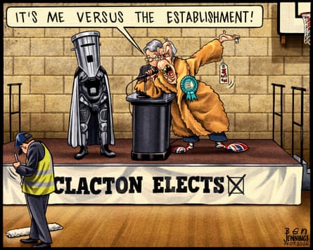 Ben Jennings on Nigel Farage taking on the establishment – cartoon