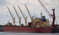 Cargo ship Gibraltar Eagle in Belgium, July 2023