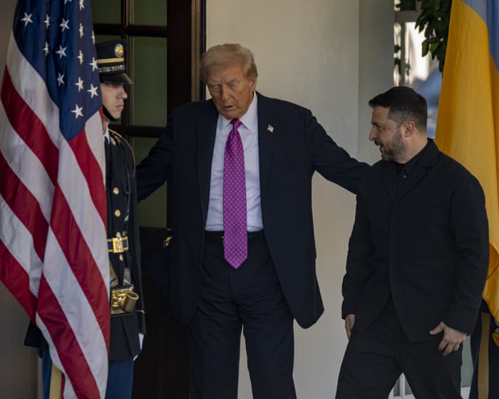Zelenskyy calls for more US Patriot air defences after Trump again sides with Putin