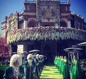 The honour guard inspired by Slash from Guns N’ Roses