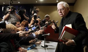 Cardinal Bernard Law at a conference in 2002.
