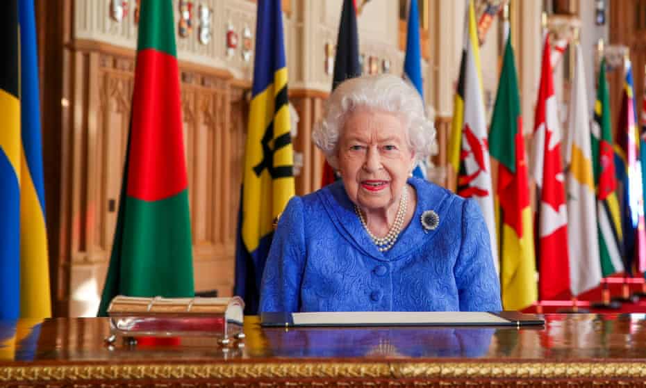 The Queen in a photograph released to mark Commonwealth Day 2021 on Monday.