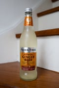 A glass bottle of Fever-Tree Ginger Beer
