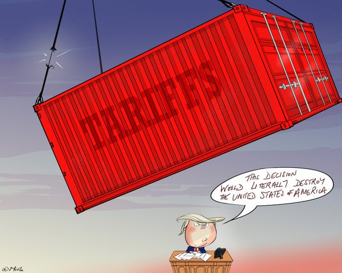 Nicola Jennings on the striking down of Trump’s tariffs by a federal court – cartoon