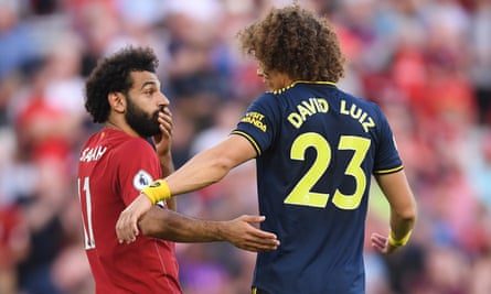 ‘They never stop,’ said David Luiz (right) of Saturday’s opponents.