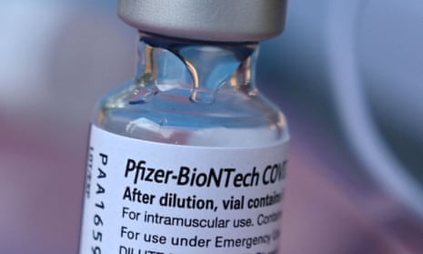 A vial of Pfizer-BioNTech Covid-19 vaccine.