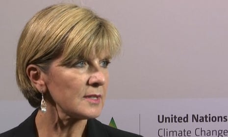 Australia’s Foreign Minister Julie Bishop on Friday in Paris