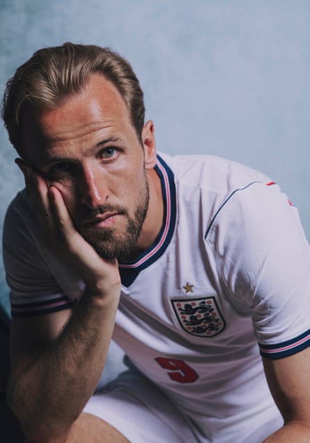 Harry Kane slumps on to one knee.