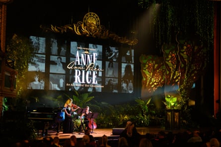 musicians play on stage