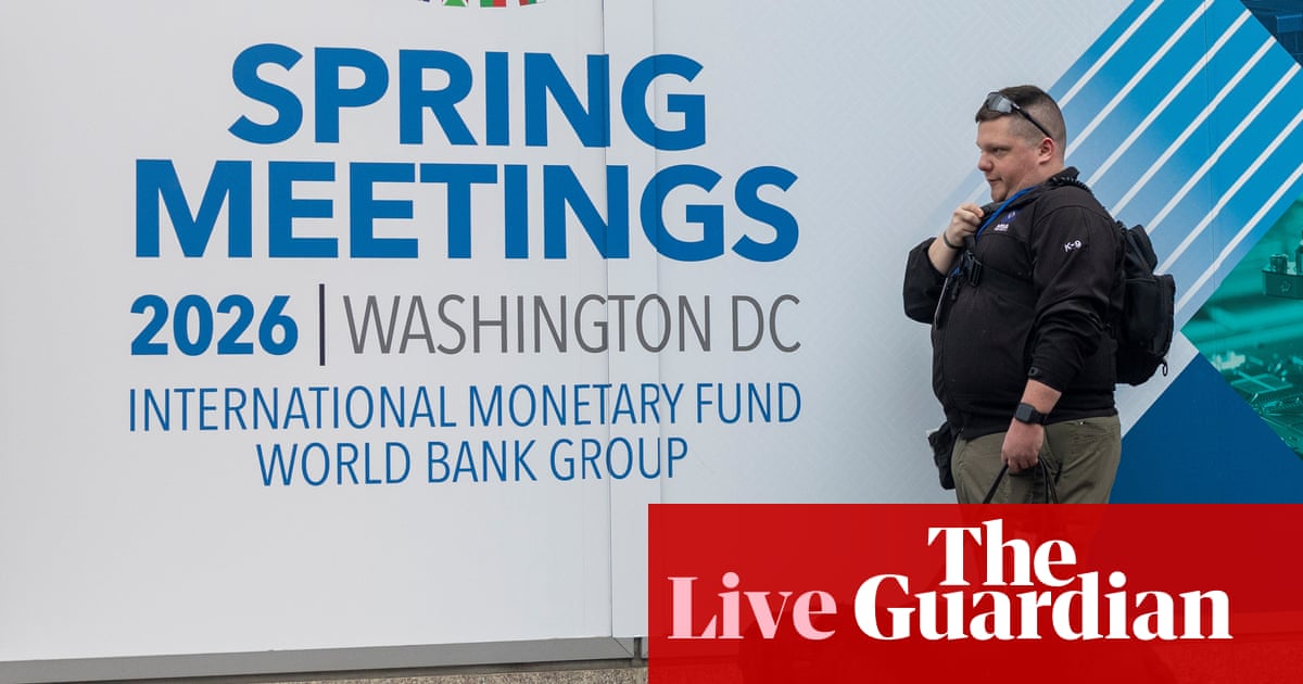 Iran war hurting global economy as IMF meeting begins; oil falls on peace hopes – business live