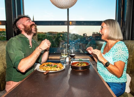 Dining across the Divide Henry and Lynn at Tre Ciccio Ramsbottom in Ramsbottom 10/08/26 Photographer Sonja Horsman