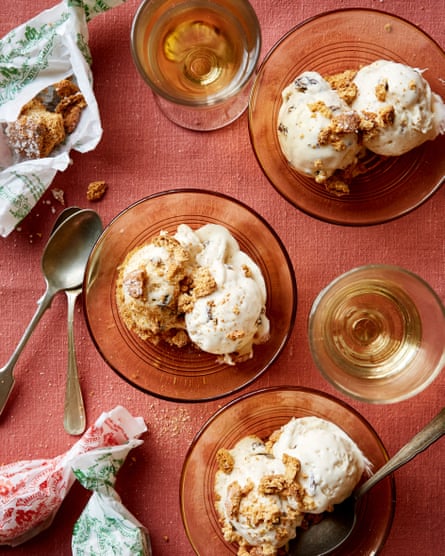 Flora Shedden’s sherry and raisin ice-cream.