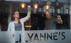 Angela Arnold and her brother Trevor Sherwood, co-owners of Lilyanne's coffee bar in Hartlepool.