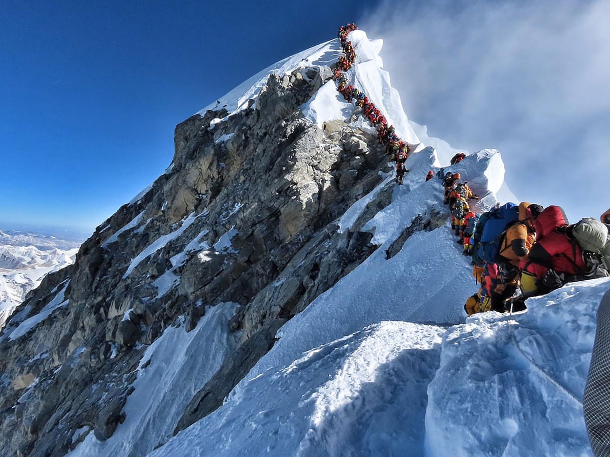 Congestion on Everest leads to backlog of climbers in 'death zone' | Mount Everest | The Guardian