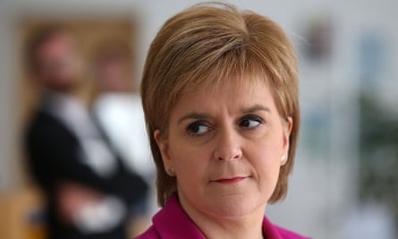 Scotland’s first minister Nicola Sturgeon with a face-framing pob