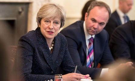 Gavin Barwell, right, with Theresa May in 2017.
