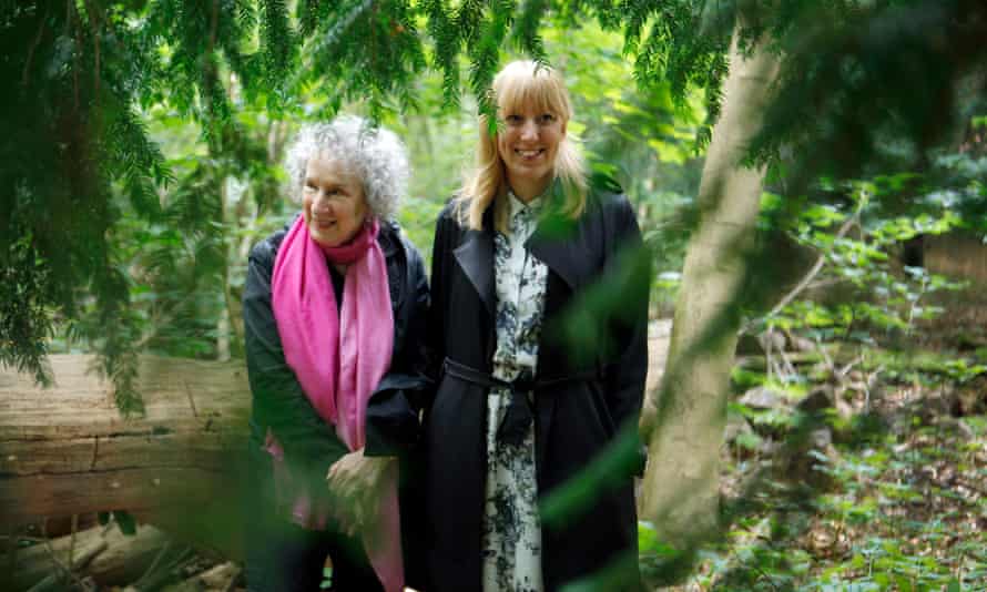Margaret Atwood and Katie Paterson celebrate the launch of the Future Library in 2014.