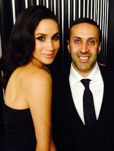 Hussain seen in a photo from his social media with the then Meghan Markle.