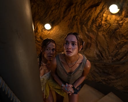 Victoria Wyant as Kate and Johnny Sequoyah as Lucy in Primate.