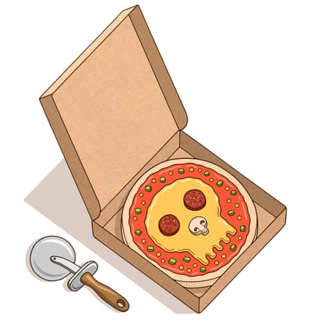 Skull pizza to go: be aware your next slice could be your last