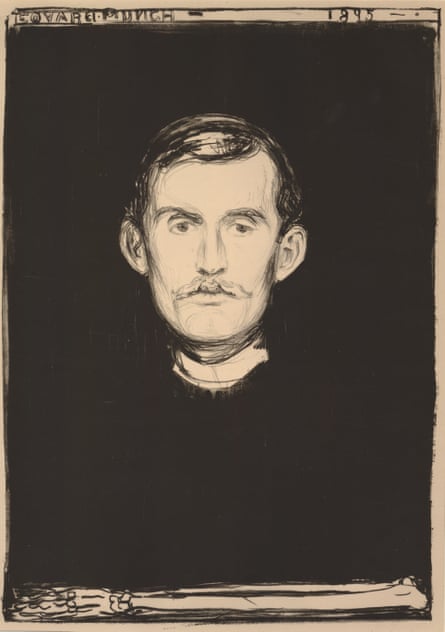 Edvard Munch Self-Portrait With Skeleton Arm, 1895.