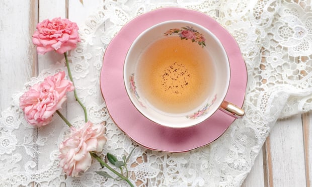 Cup of Tea with roses and lace