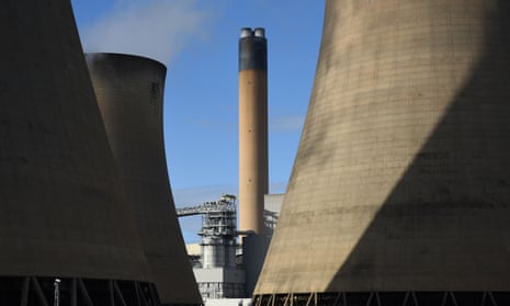 A view of the cooling towers of the Drax coal-fired power station near Selby, northern England. Drax pulled out of a £1bn installation of carbon capture technology to cut emissions, citing the UK government’s reduction of subsidies for renewable energy.