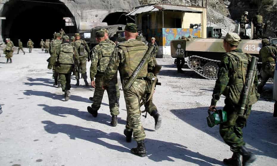 Russian troops in Dagestan in 2005