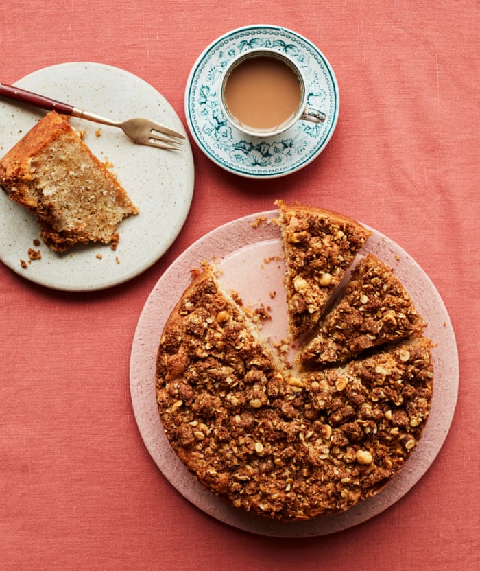 Ravneet Gill's recipe for pear and hazelnut crumble cake | Food | The Guardian