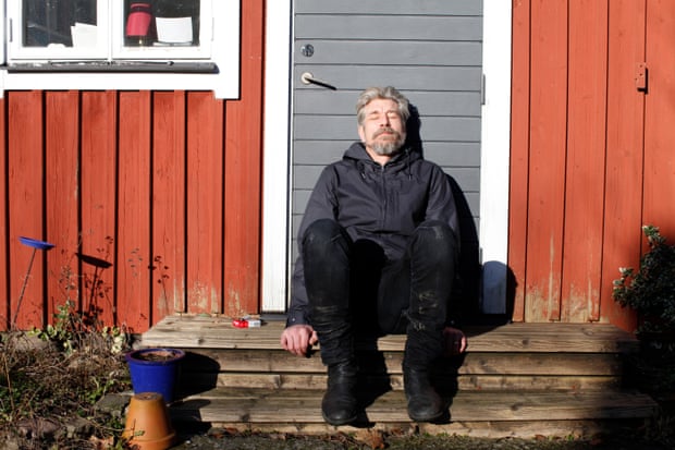 Karl Ove Knausgaard at home in Sweden.
