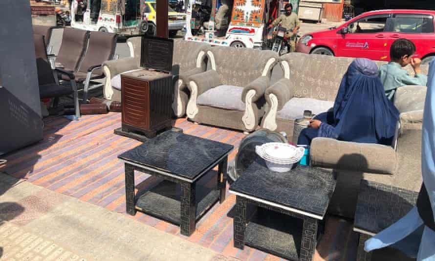 A second hand market where people sell their worldly belongings in Mazar-e-Sharif.