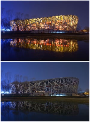 The National Stadium, known as the Bird’s Nest, in Beijing, China