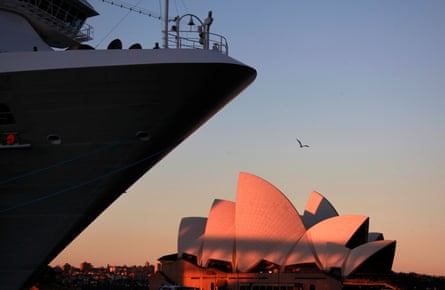 The Carnival Spirit cruise ship in Sydney.