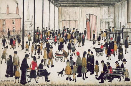 Punch and Judy by LS Lowry.