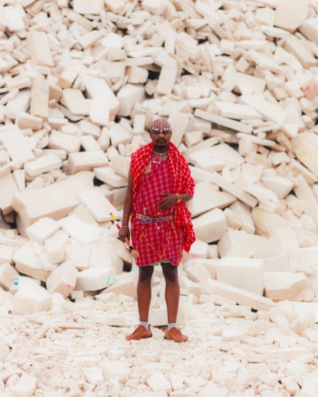 James in traditional Maasai clothing