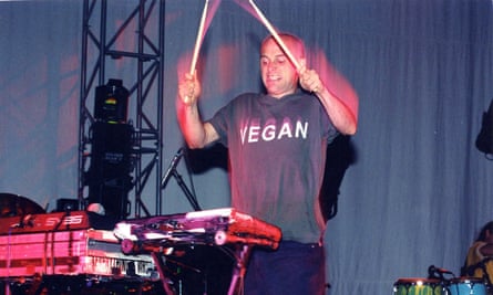 Moby at Rave in Riverside, California, in 1997.