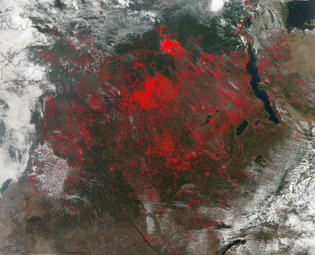 Fires Cover Central Africa